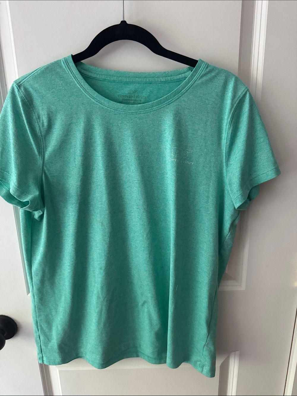 Vineyard Vines performance Short Sleeve Crewneck Tee - Aqua